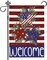 Patriotic 4th of July Garden Flag 12x18 Inch Double Sided Memorial Day Garden Flag